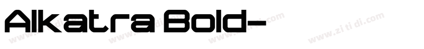Alkatra Bold字体转换